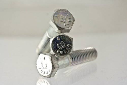 1/4-20 x 4 Grade 5 Hex Cap Screw Zinc Plated Domestic USA (450) WHJ2_Z8LAN97