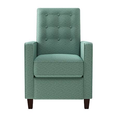 ProLounger Tufted Track-Arm Recliner in Tweed, Green MPM8_T5FRE99