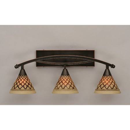 Fleur De Lis Living Blankenship 3-Light Vanity Light, Clear QHE0_R5JQA92