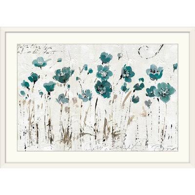 Musso Abstract Balance VI Blue& by Lisa Audit Painting Print Ophelia  Co. Format: White Frame, Size: 32x22 H x 44x22 W x 1x LRS7_Q0XGA51