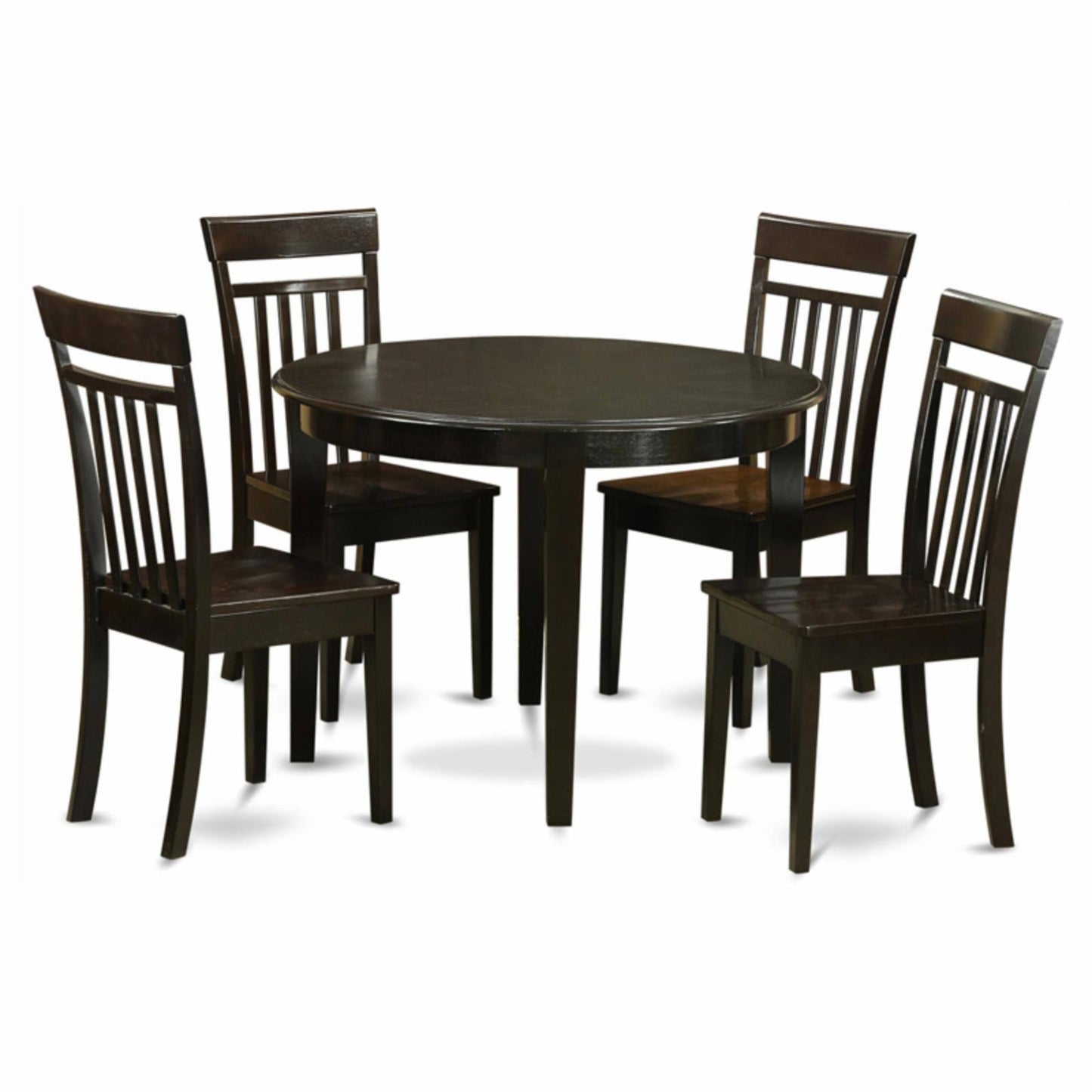 East West Furniture Boca5-cap-w 5-Piece Kitchen NOOK Dining Table Set FJX3_S4ZZW11