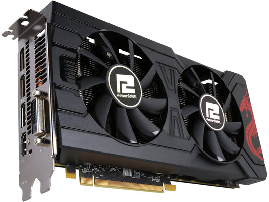 POWERCOLOR Red Dragon Radeon RX 570 4GB Video Card (AXRX 570 4GBD5-3DHD/OC) YSM3_Z0XFD45