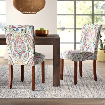 Mistana Giana Paisley Upholstered Dining Chair WKC4_W4MAP48