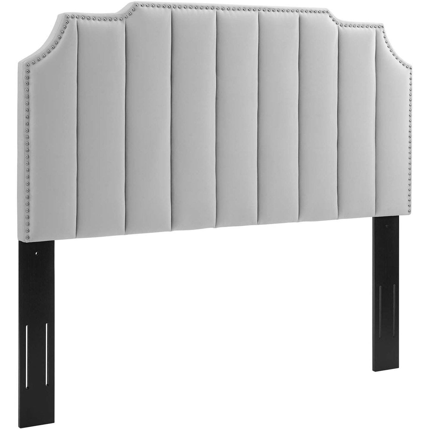 Rosalind Performance Velvet King/California King Headboard Light Gray Modway PLN8_U6QRU41