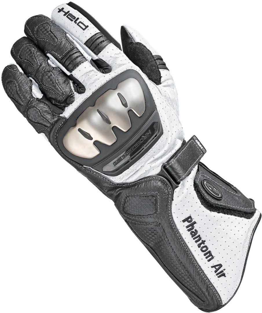 Held Phantom Air Motorcycle Gloves, black-white, Size 2XL VJV5_H7ZVN10