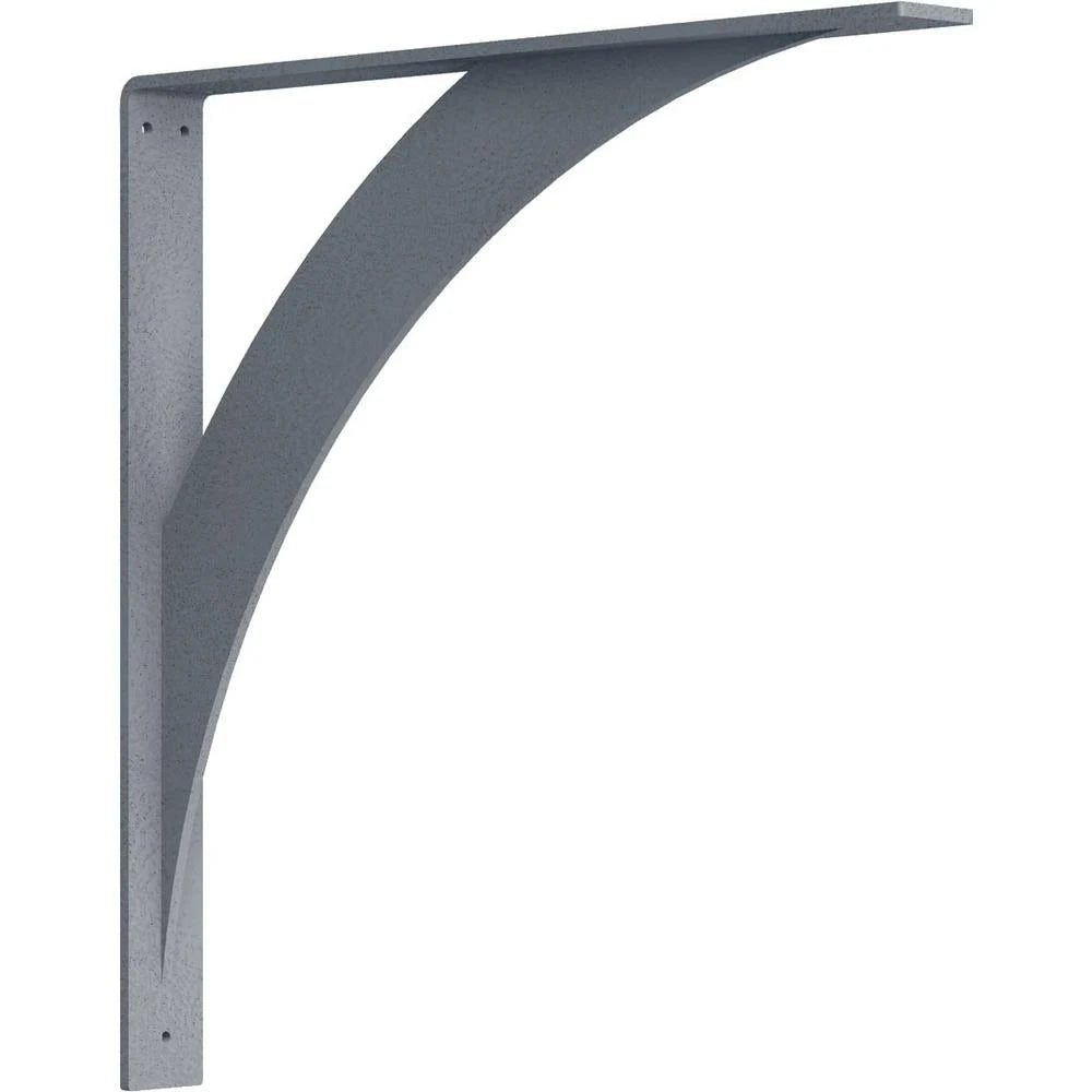 Ekena Millwork 2x22W x 20x22D x 20x22H Legacy Steel BRACKET, Hammered Silver ROS0_B3XXC19