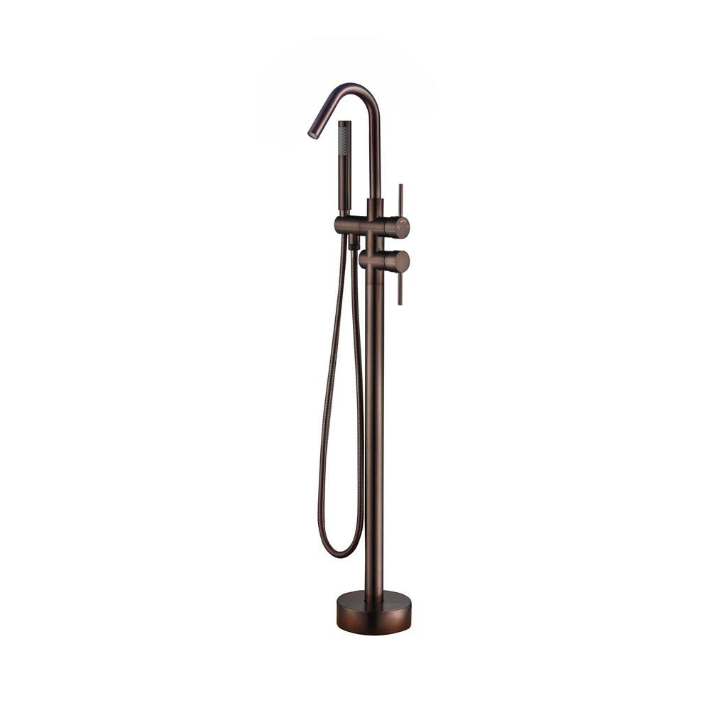 Barclay 7966-ORB Flynn Freestanding Faucet (Brass) with Handshower Oil Rubbed Bronze PIO1_H2JAN03