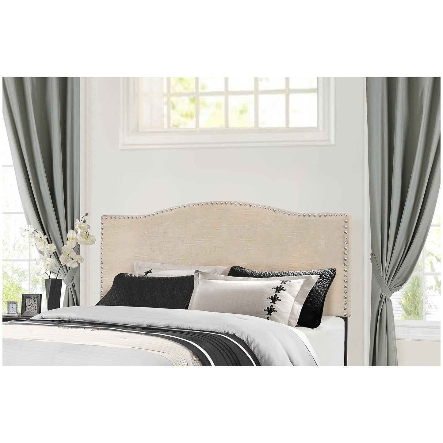 Hillsdale Furniture Kiley Headboard - Full/Queen - Headboard Frame Included - Linen Fabric PDO7_F0QYA07