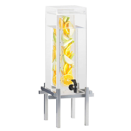 Cal-Mil 1132-1INF-74 Silver One by One 1.5 Gallon Beverage Dispenser with Infusion Core JHY1_M3NXJ88