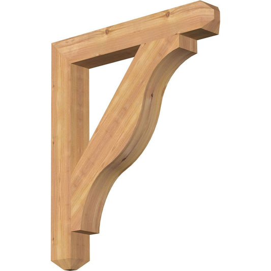 Ekena Millwork BKT04X26X30FST04SWR 3 1/2x22W x 26x22D x 30x22H Funston Craftsman Smooth BRACKET, Western Red Cedar LWV6_W6ZCB41