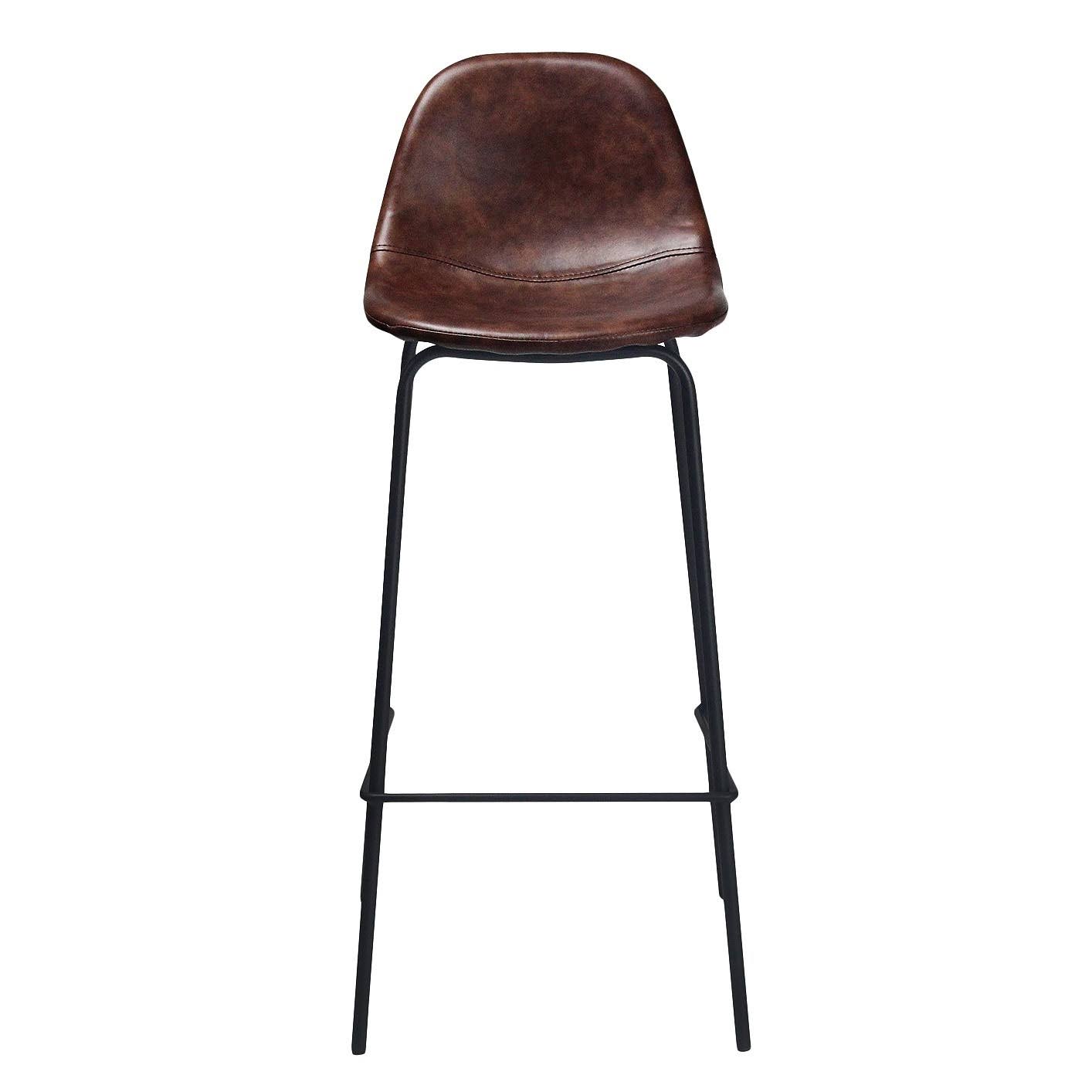 Aeon Furniture Maxine Modern Upholstered Faux Leather Barstool, Tobacco - 2 count ACR9_R4DHE73