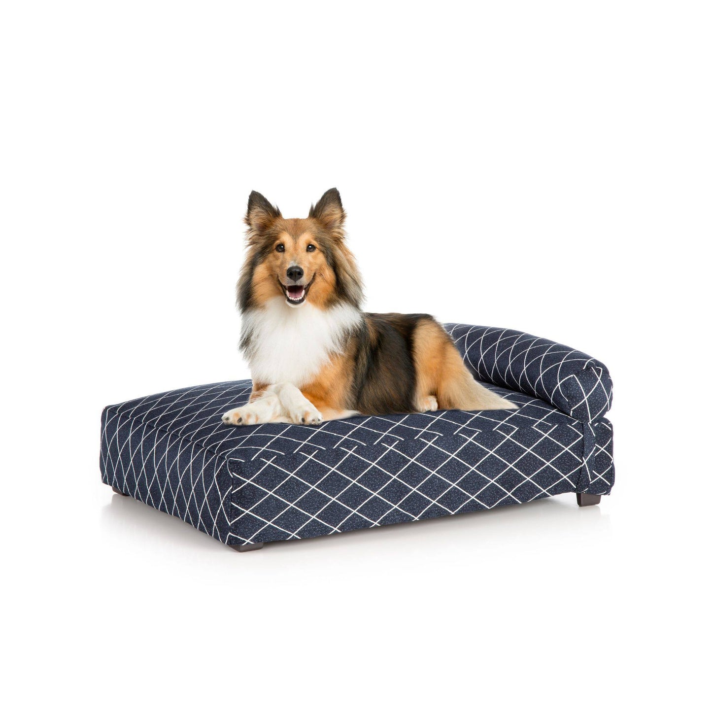 Club Nine Pets Contempo Orthopedic Dog Bed, Small, Navy. YUV8_A4TJI04