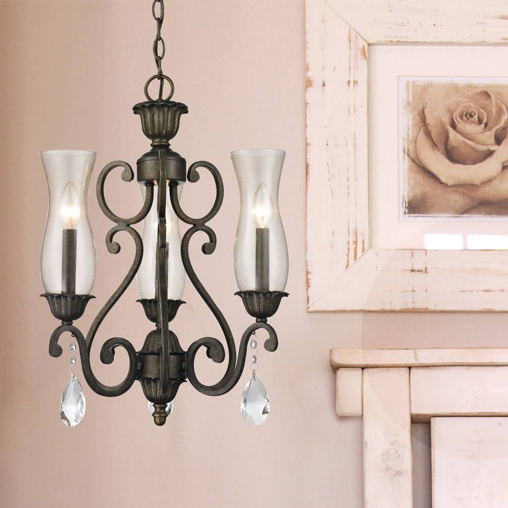 Avery Home Lighting Melina 3-Light Bronze Chandelier (Golden Bronze Chandelier) JVB8_Z1RDE42