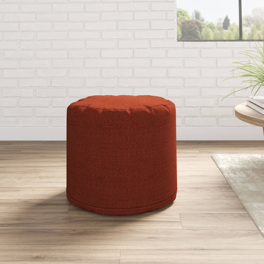 National Bernadette 22x22W Round Pouf Ottoman, Bliss Terra Cotta BKS4_P2UNK55