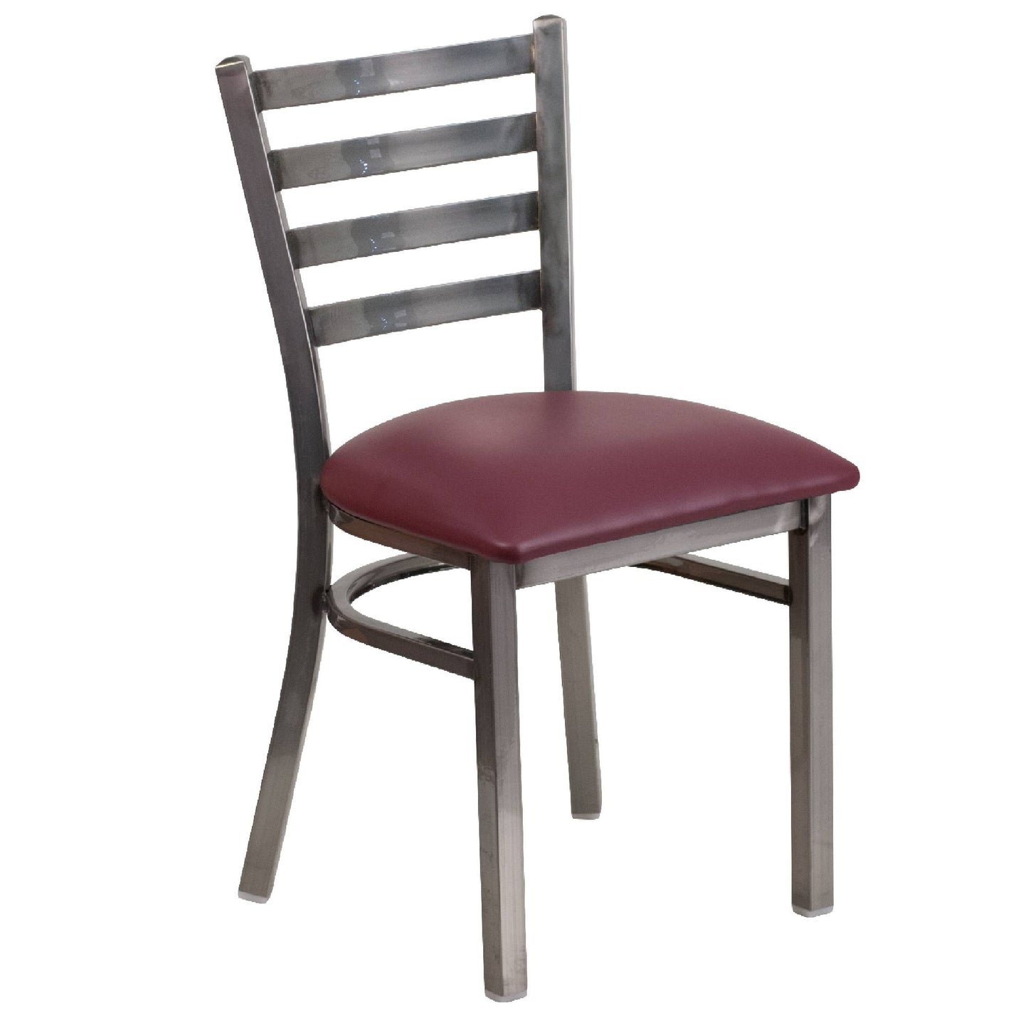 32.25x22 Black and Burgundy Purple Traditional Restaurant Dining Chair LAN8_Z6LPS66