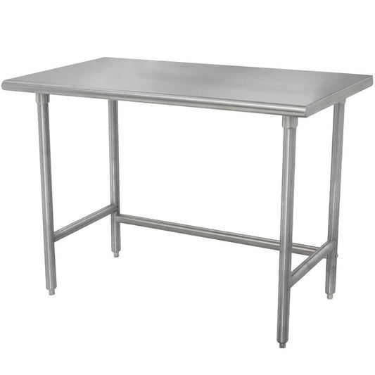 Advance Tabco TELAG-364-X Stainless Steel 48x22 x 36x22 Work Table w/ Galvanized Legs CAR5_D2FVE32