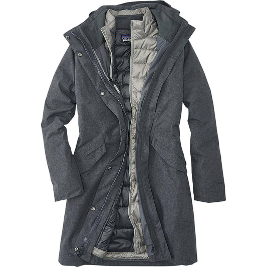 Patagonia Vosque 3-in-1 Parka - Womens - M - Forge Grey VXJ6_J4RVS81