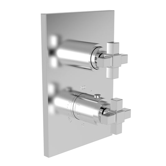 Newport Brass 3-3153TS/20 Malvina 1/2x22 Square Thermostatic Trim Plate with Handle PVD Stainless Steel VOO2_Y9AYO60