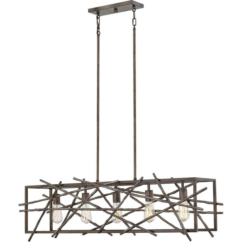 5 Light Island Restored Bronze Finish - Bailey Street Home - 71-Bel-4352398, Size: Medium DML1_X6BZF10