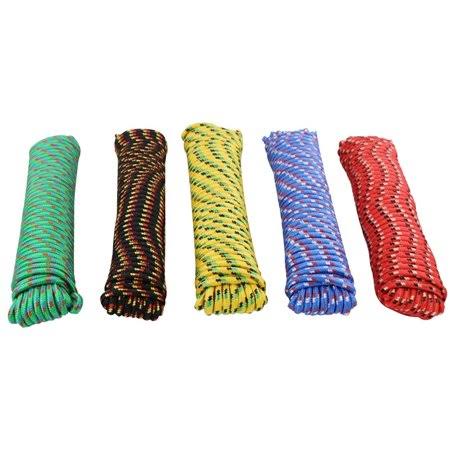 Prosource 706036-PDQ Diamond Braided Rope 3/8 inch by 100 Foot Polypropylene Random Colors (Case of 48) HDZ0_S7PQE48