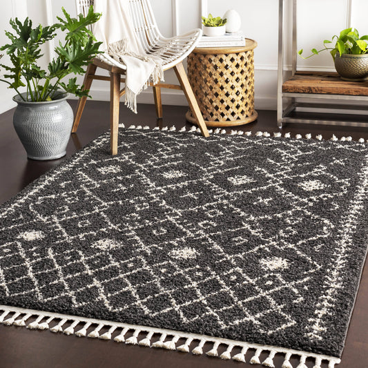 Artistic Weavers Farai Black 6 ft. 7 in. x 9 ft. Geometric Area Rug IAO4_D4QUL75