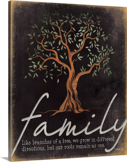 Family - Like Branches of A Tree | Canvas Wall Art | 36x45 | Great Big Canvas TYD3_B9OOU33