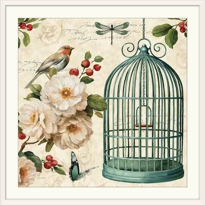 &Free As A Bird I& by Lisa Audit Graphic Art Print Ophelia  Co. Format: White Frame, Size: 32x22 H x 32x22 W x 1x22 D XYG7_O7VGL33