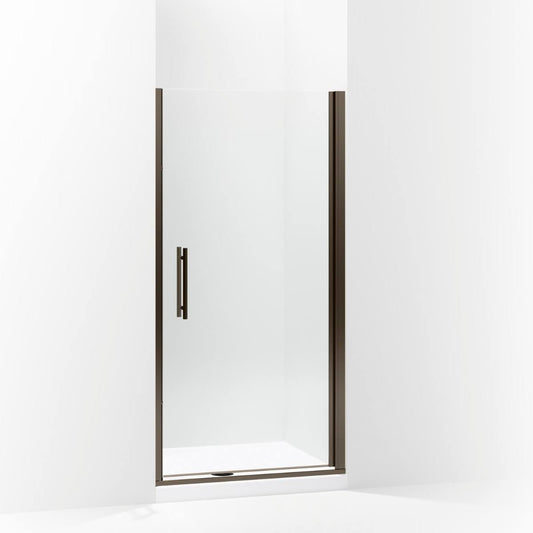 Sterling 5698-39ADR-G05 Finesse Peak Frameless Pivot Shower Door with Clear Glass, 39-in W x 67-in H, Deep Bronze XIT0_C2VFF01