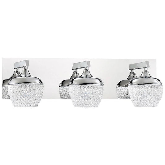 Kendal Lighting VF9100-3L-CH Arika LED 20 inch Chrome Vanity Light Wall Light YCT8_W1LLJ92