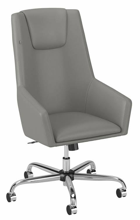 Cabot High Back Leather Box Chair in Light Gray COV2_N1NYJ43