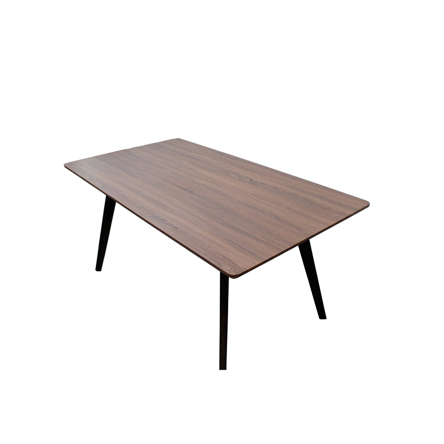 Best Master Furniture Mid Century Modern Dining Table, Brown PUF1_C2TOX49