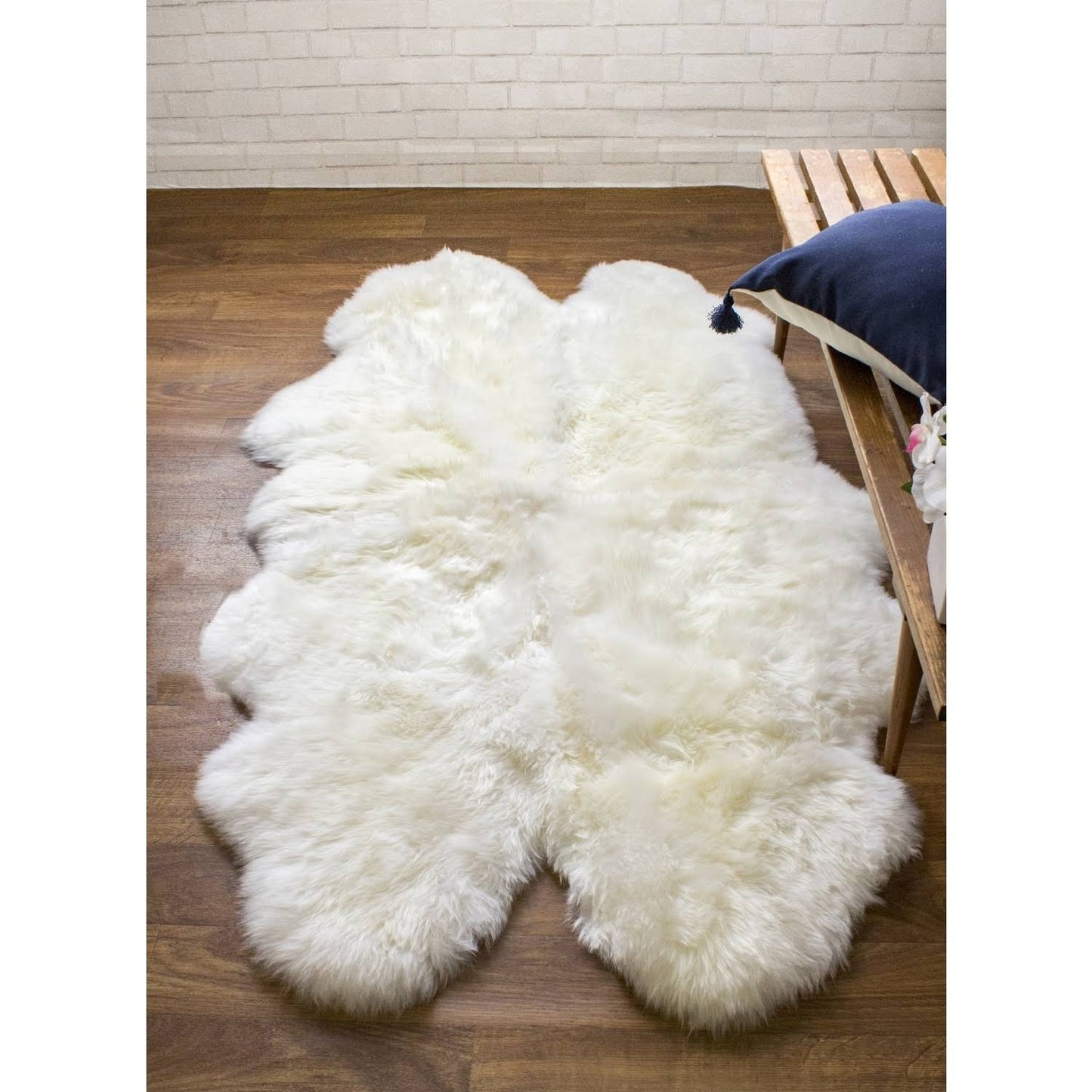 Super Area Rugs Quarto Handmade Ivory/White Area Rug DMH2_P4KJS29