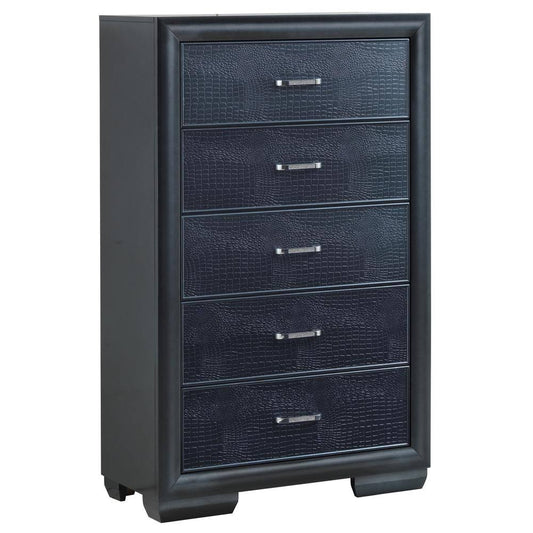 Glory Furniture Kat G5650-ch Chest, Pearl Black DTV2_D3NAZ86