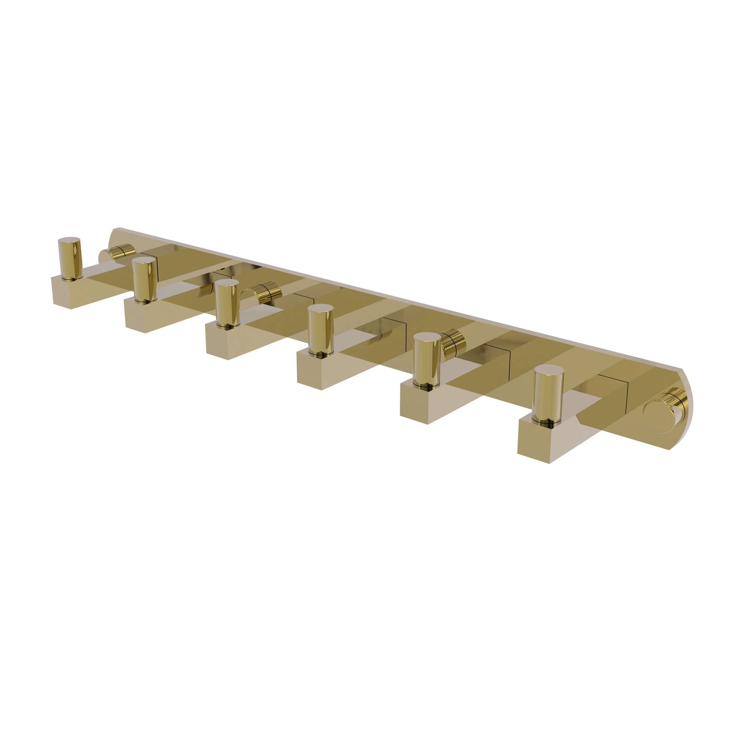 Allied Brass Montero Collection 6 Position Tie and Belt Rack - Unlacquered Brass NQO4_J9CPI96