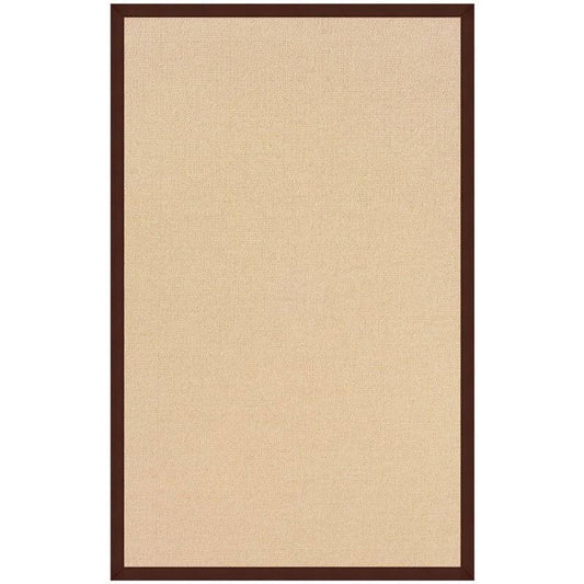 Riverbay Furniture 5 x 8 Transitional Wool Rug in Natural and Brown TKP0_E5MMH99