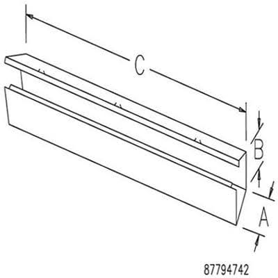 Hoffman F1212G48H, Straight Section, Hinged, 12.00x12.00x48.00, SVK4_R9STB65