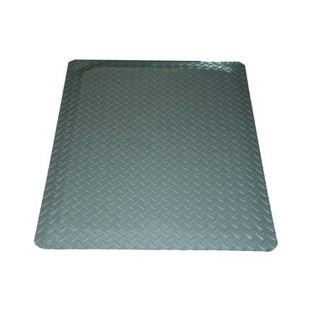 Rhino Anti-Fatigue Mats Diamond Plate Anti-Fatigue Mat Gray 3 ft. x 14 ft. x 9/16 in. Commercial Mat XRF6_L8PYJ64