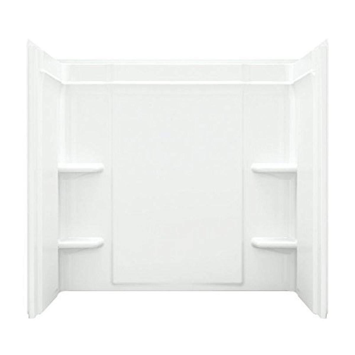 Sterling 71324106-0 Ensemble Vikrell 33.25-in x 60-in x 55-in Bathtub Wall Surround, White MBV7_A8VKE93