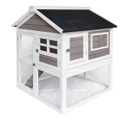 Bradninch Weather Resistant Small Animal Hutch with Ramp Archie  Oscar UVL5_C4SDT45