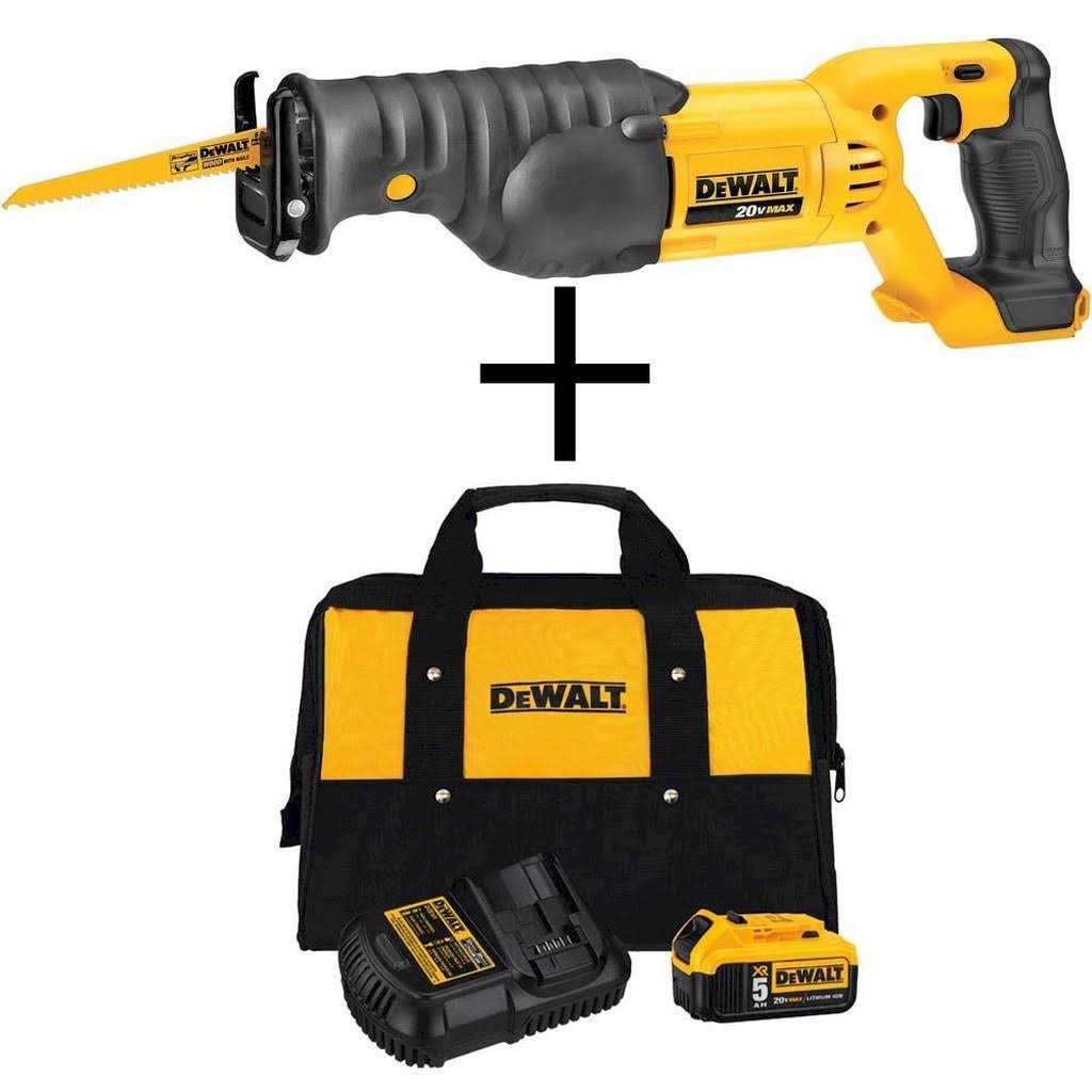 DeWalt 20-Volt Max Cordless Reciprocating Saw with (1) 20-Volt Battery 5.0Ah  Charger VVT2_U6VGT20