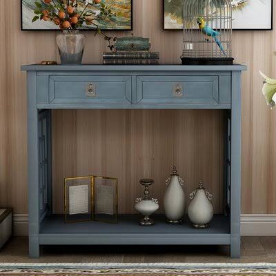 Entrance Sofa Table Longshore Tides Color: Antique Navy LHC3_Z1LQU84