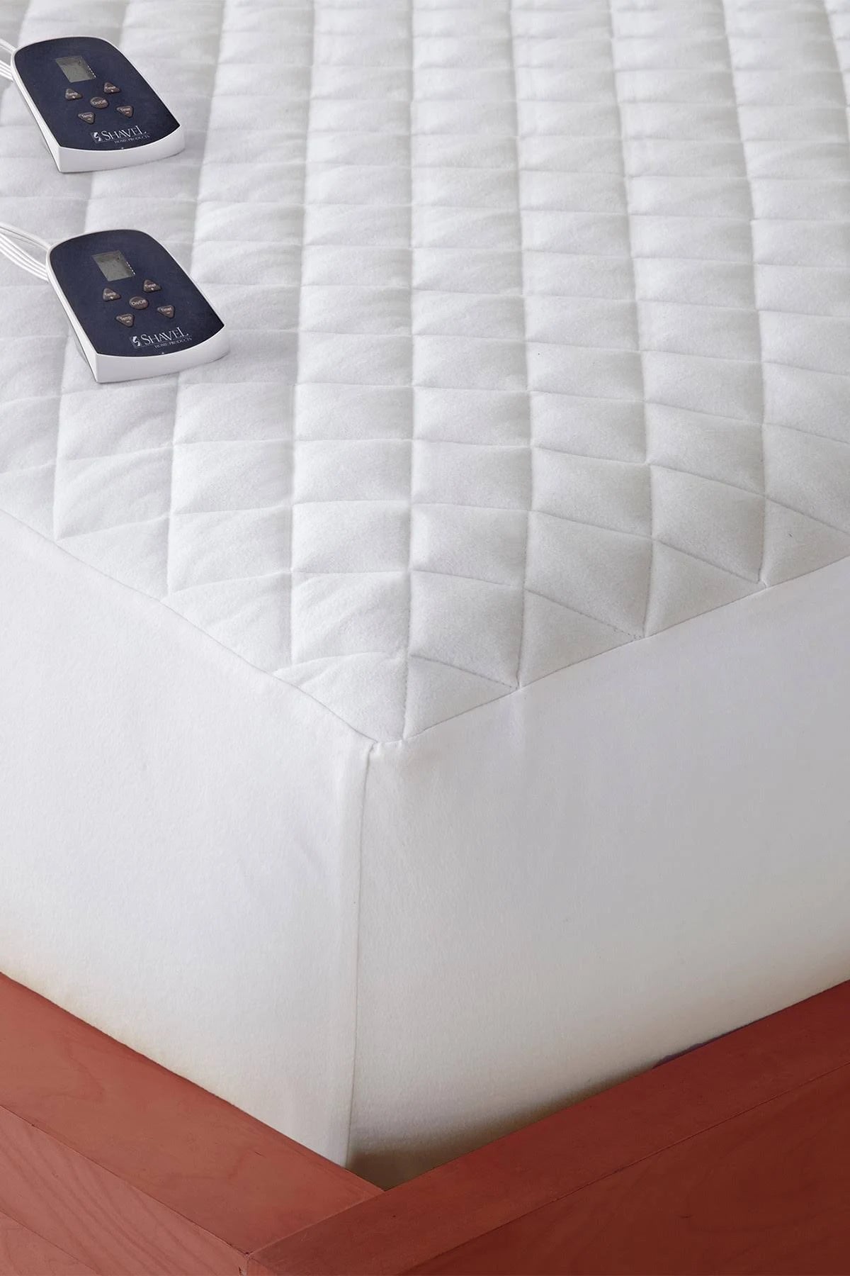 Micro Flannel Electric California King Mattress Pad, White MVO1_H5HHG31