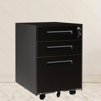 2-Drawer Vertical Filing Cabinet Inbox Zero Color: Black DVX6_J8RHI88