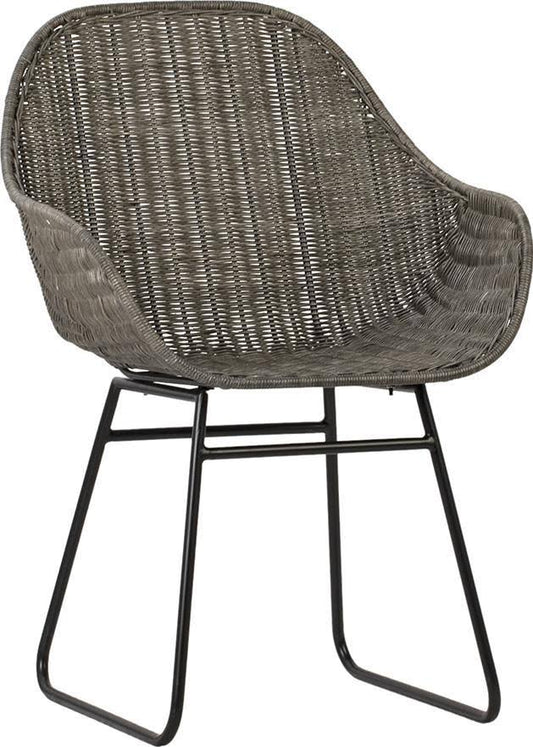 Samar Arm Chair Powder-Coated Rattan Steel SQI1_M4HTZ41