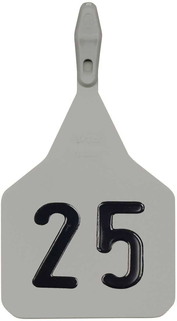 Feedlot Ear Tags - Numbered Cattle ID Tags in Gray by Y-Tex, 1000 ct IFJ3_H7LAS52