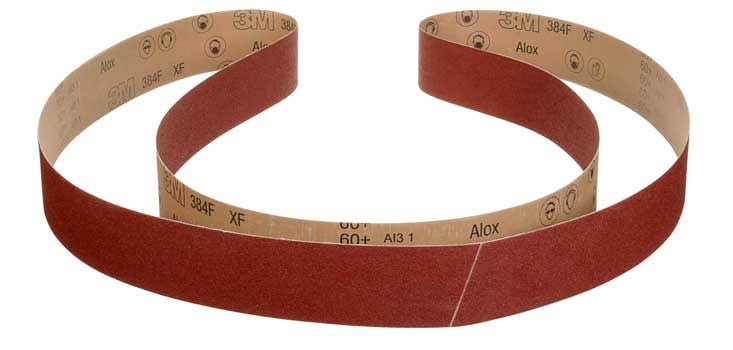 3M Cloth Belt 384F, 120+ XF-weight, 3 in x 132 in, Film-lok, Single-Flex KLN0_H2HNR30