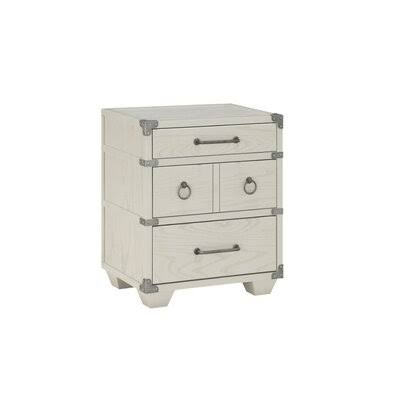 Kelise 3 - Drawer Nightstand in Gray Mason  Marbles QEZ6_S2DJZ74