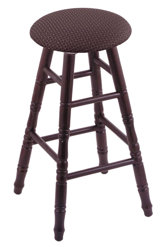 Holland Bar Stool Oak Bar Stool in Dark Cherry Finish with Axis Truffle Seat DHG5_S6QDS93