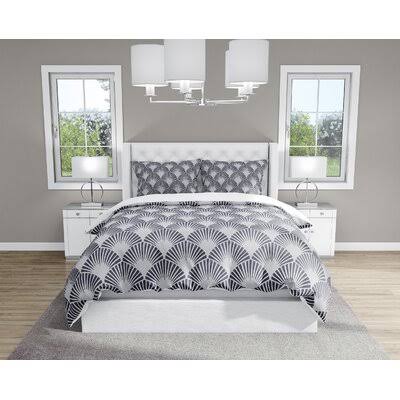 Pancoastburg Microfiber 5 Piece Comforter Set Everly Quinn Color: Navy, Size: King Comforter + 4 Additional Pieces ESU5_T1EAJ36