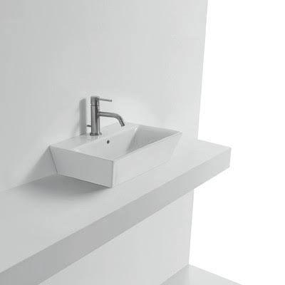 WS Bath Collections Jas Ceramic Rectangular Vessel Bathroom Sink with Overflow ZZB5_T5PXO64